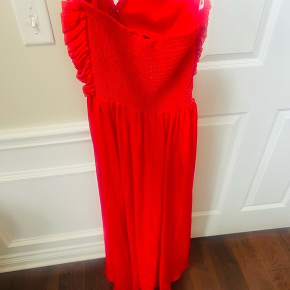 Stunning DKNY Bold Red maxi dress size xs - Picture 6 of 8